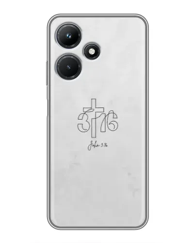 Чехол для Infinix Hot 30i с картинкой «Иоанна 3:16 Крест»