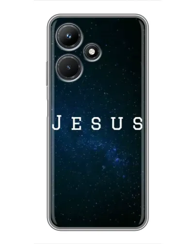 Чехол для Infinix Hot 30i с картинкой «Звездное небо Jesus»