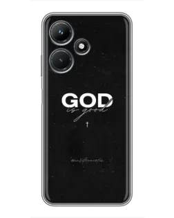 Чехол для Infinix Hot 30i с картинкой «GOD — Бог над всем»