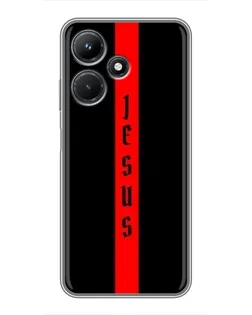 Чехол для Infinix Hot 30i с картинкой «Красная линия веры»