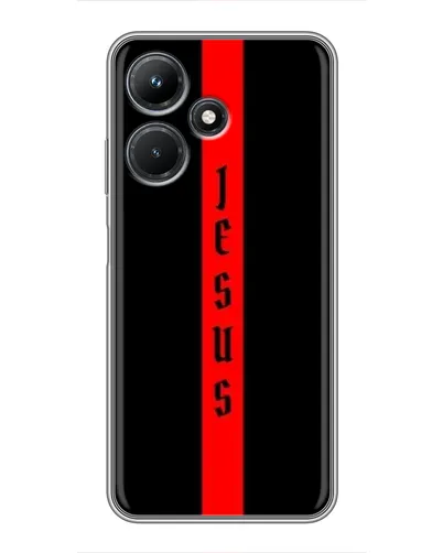 Чехол для Infinix Hot 30i с картинкой «Красная линия веры»