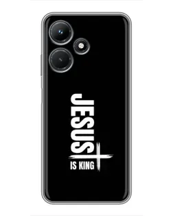 Чехол для Infinix Hot 30i с картинкой «Вертикаль веры Jesus»