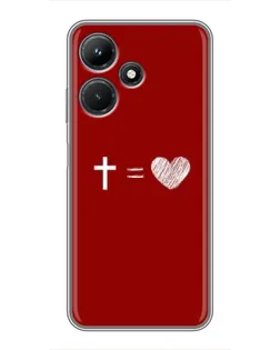 Чехол для Infinix Hot 30i с картинкой «Уравнение любви»