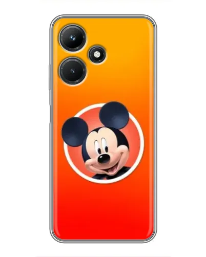 Чехол для Infinix Hot 30i с картинкой «Mickey в круге»