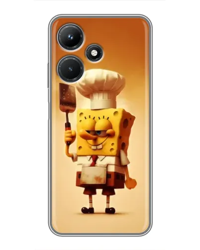 Чехол для Infinix Hot 30i с картинкой «Губка Боб повар» Чехол для Infinix Hot 30i с картинкой «Губка Боб повар»