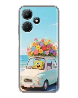 Чехол для Infinix Hot 30i с картинкой «Автомобильное путешествие»