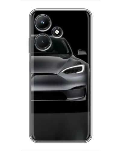 Чехол для Infinix Hot 30i с картинкой «Tesla Model S Look»