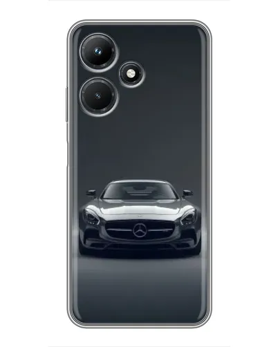 Чехол для Infinix Hot 30i с картинкой «Mercedes на черном» Чехол для Infinix Hot 30i с картинкой «Mercedes на черном»
