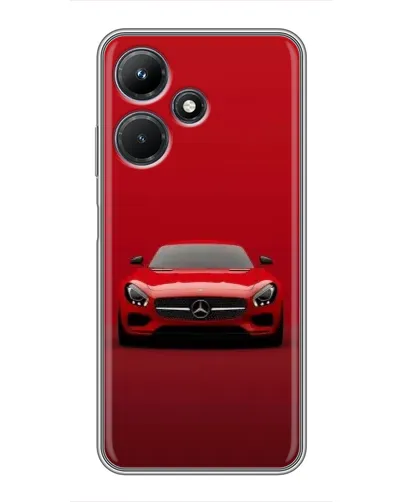 Чехол для Infinix Hot 30i с картинкой «Красный Mercedes AMG» Чехол для Infinix Hot 30i с картинкой «Красный Mercedes AMG»
