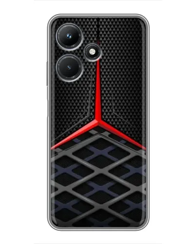 Чехол для Infinix Hot 30i с картинкой «Mercedes Carbon Grid» Чехол для Infinix Hot 30i с картинкой «Mercedes Carbon Grid»