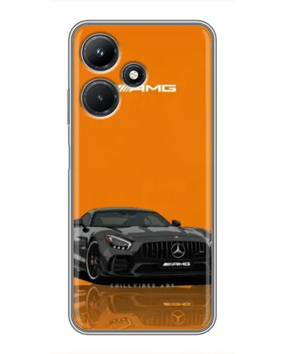 Чехол для Infinix Hot 30i с картинкой «Оранжевый Mercedes AMG» Чехол для Infinix Hot 30i с картинкой «Оранжевый Mercedes AMG»