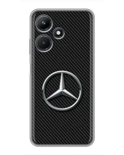 Чохол для Infinix Hot 30i з картинкою «Карбоновий Mercedes стиль» Чохол для Infinix Hot 30i з картинкою «Карбоновий Mercedes стиль»