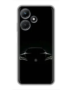 Чохол для Infinix Hot 30i з картинкою «Mercedes — силует авто» Чохол для Infinix Hot 30i з картинкою «Mercedes — силует авто»