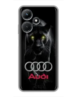 Чехол для Infinix Hot 30i с картинкой «Пантера и Audi» Чехол для Infinix Hot 30i с картинкой «Пантера и Audi»