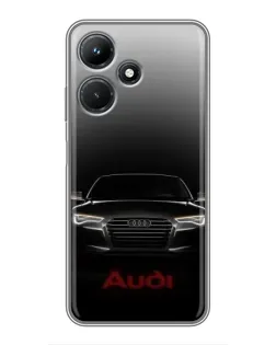 Чехол для Infinix Hot 30i с картинкой «Audi — градиентный контур» Чехол для Infinix Hot 30i с картинкой «Audi — градиентный контур»