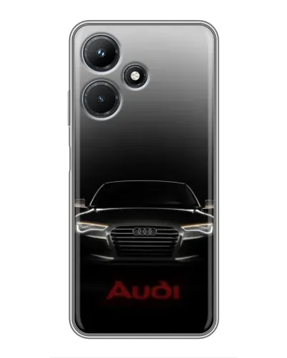 Чехол для Infinix Hot 30i с картинкой «Audi — градиентный контур» Чехол для Infinix Hot 30i с картинкой «Audi — градиентный контур»