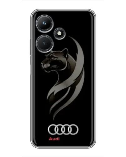 Чехол для Infinix Hot 30i с картинкой «Графика — пантера и Audi» Чехол для Infinix Hot 30i с картинкой «Графика — пантера и Audi»