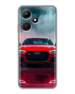 Чехол для Infinix Hot 30i с картинкой «Audi RS — красный стиль» Чехол для Infinix Hot 30i с картинкой «Audi RS — красный стиль»