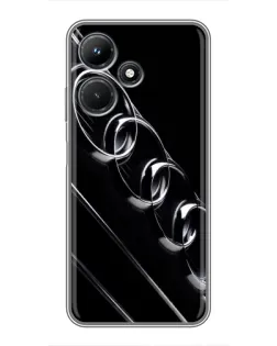 Чехол для Infinix Hot 30i с картинкой «Audi — абстрактные кольца» Чехол для Infinix Hot 30i с картинкой «Audi — абстрактные кольца»
