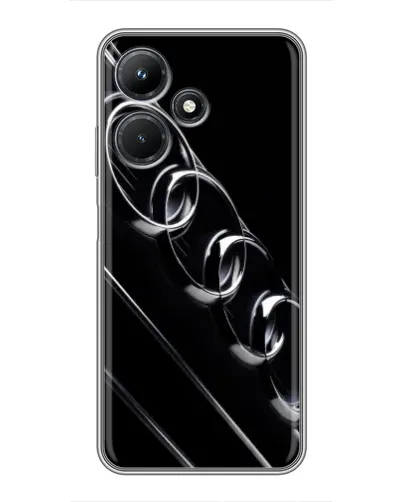 Чехол для Infinix Hot 30i с картинкой «Audi — абстрактные кольца» Чехол для Infinix Hot 30i с картинкой «Audi — абстрактные кольца»