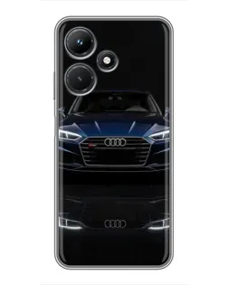 Чехол для Infinix Hot 30i с картинкой «Audi — ночное отражение» Чехол для Infinix Hot 30i с картинкой «Audi — ночное отражение»