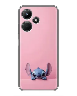 Чехол для Infinix Hot 30i с картинкой «Stitch выглядывает»