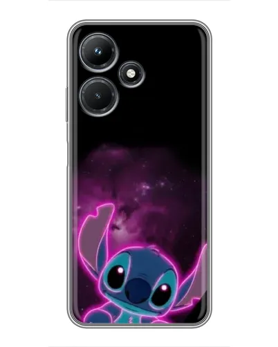 Чехол для Infinix Hot 30i с картинкой «Неоновый Stitch»