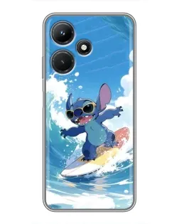 Чехол для Infinix Hot 30i с картинкой «Стич на волне»