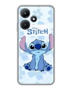 Чехол для Infinix Hot 30i с картинкой «Stitch среди цветов»