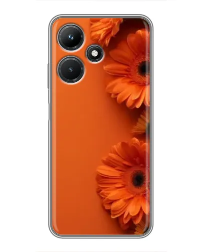 Чехол для Infinix Hot 30i с картинкой «Оранжевые герберы» Чехол для Infinix Hot 30i с картинкой «Оранжевые герберы»