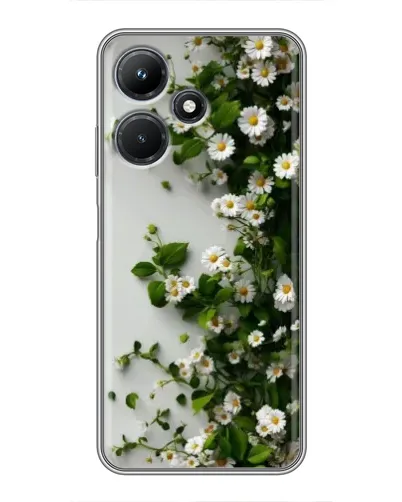 Чехол для Infinix Hot 30i с картинкой «Ветка мелких белых цветов» Чехол для Infinix Hot 30i с картинкой «Ветка мелких белых цветов»