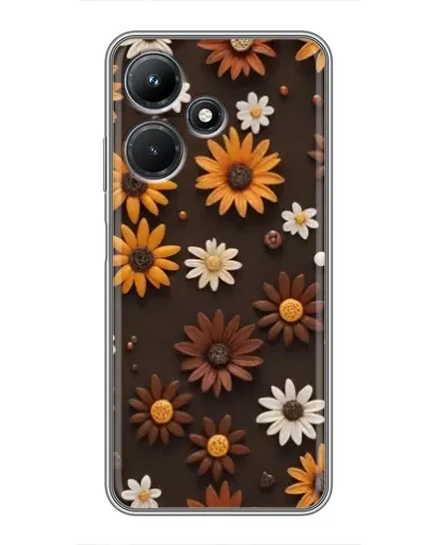 Чехол для Infinix Hot 30i с картинкой «Узор из маленьких подсолнухов» Чехол для Infinix Hot 30i с картинкой «Узор из маленьких подсолнухов»