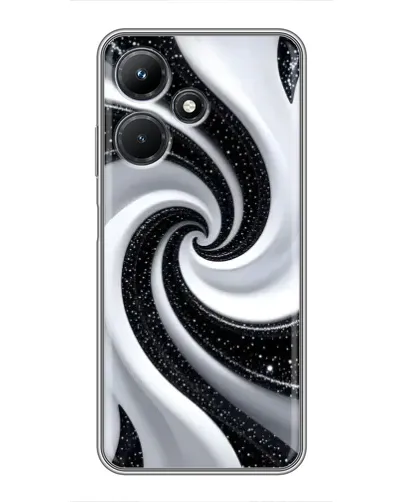 Чехол для Infinix Hot 30i с картинкой «Черно-белая спираль» Чехол для Infinix Hot 30i с картинкой «Черно-белая спираль»