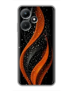 Чехол для Infinix Hot 30i с картинкой «Огненная звездная волна»