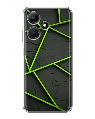 Чехол для Infinix Hot 30i с картинкой «Зеленые геометрические линии» Чехол для Infinix Hot 30i с картинкой «Зеленые геометрические линии»