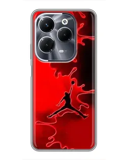 Чехол для Infinix Hot 40 Play с картинкой «Jordan Red Smoke»