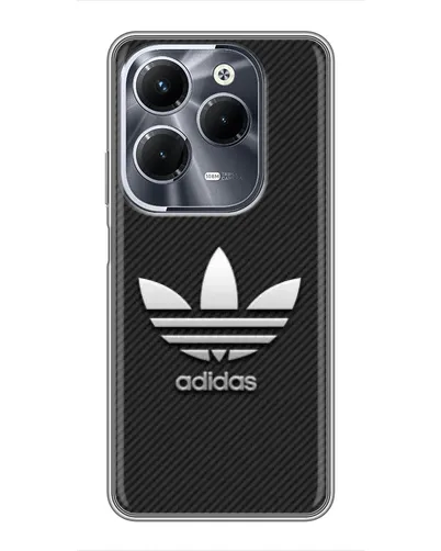 Чехол для Infinix Hot 40 Play с картинкой «Adidas Карбоновая текстура» Чехол для Infinix Hot 40 Play с картинкой «Adidas Карбоновая текстура»