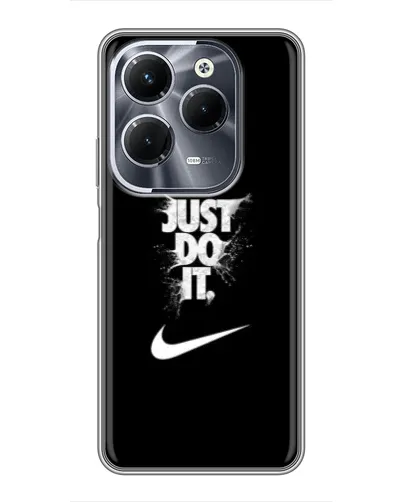 Чехол для Infinix Hot 40 Play с картинкой «Текстовый принт Nike»