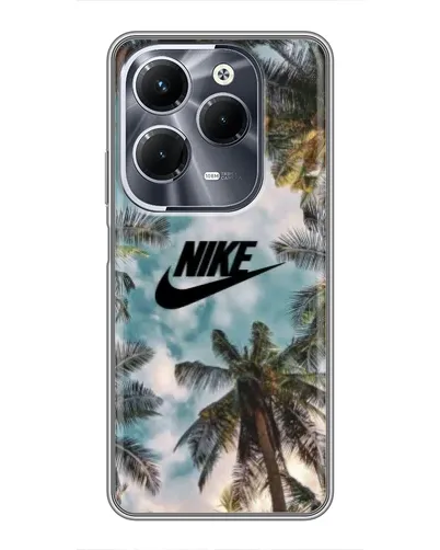 Чехол для Infinix Hot 40 Play с картинкой «Тропический принт Nike» Чехол для Infinix Hot 40 Play с картинкой «Тропический принт Nike»