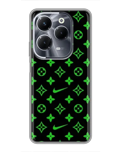 Чехол для Infinix Hot 40 Play с картинкой «Неоновый принт LV»