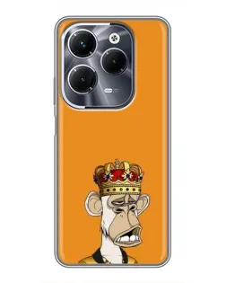 Чехол для Infinix Hot 40 Play с картинкой «Золотая обезьяна Bored Ape»