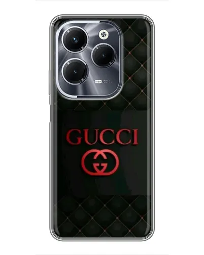 Чехол для Infinix Hot 40 Play с картинкой «Gucci — стеганый черный» Чехол для Infinix Hot 40 Play с картинкой «Gucci — стеганый черный»