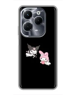 Чехол для Infinix Hot 40 Play с картинкой «My Melody и Kuromi»