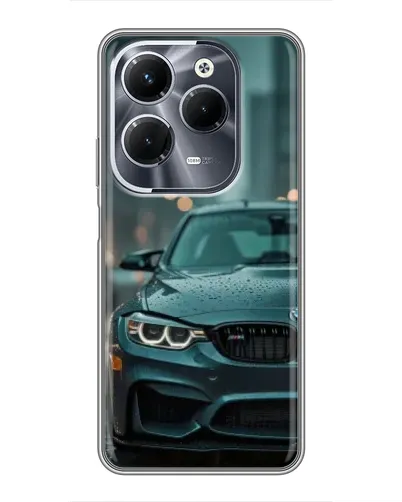 Чехол для Infinix Hot 40 Play с картинкой «BMW в огнях города»