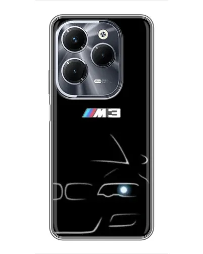 Чехол для Infinix Hot 40 Play с картинкой «Минималистичный принт BMW M3»