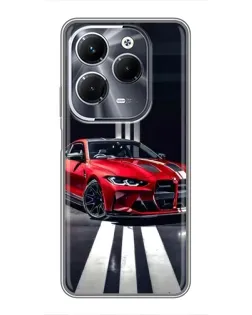 Чехол для Infinix Hot 40 Play с картинкой «Красная BMW на дороге» Чехол для Infinix Hot 40 Play с картинкой «Красная BMW на дороге»