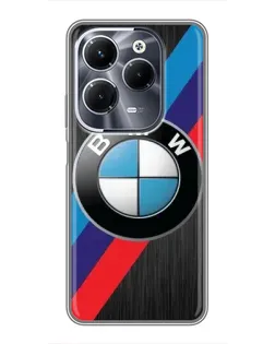 Чехол для Infinix Hot 40 Play с картинкой «BMW M-stripes стиль» Чехол для Infinix Hot 40 Play с картинкой «BMW M-stripes стиль»
