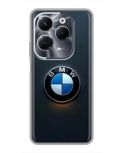 Чехол для Infinix Hot 40 Play с картинкой «Логотип BMW — минимализм»