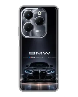 Чехол для Infinix Hot 40 Play с картинкой «BMW сквозь ночной город» Чехол для Infinix Hot 40 Play с картинкой «BMW сквозь ночной город»