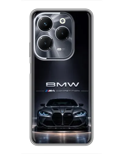 Чехол для Infinix Hot 40 Play с картинкой «BMW сквозь ночной город» Чехол для Infinix Hot 40 Play с картинкой «BMW сквозь ночной город»